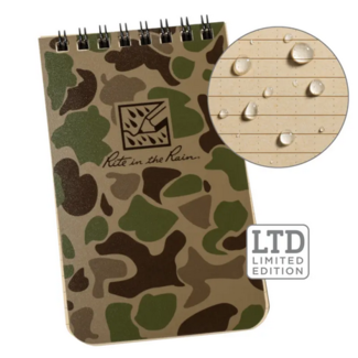 Rite in the Rain 3x5 DUCK CAMO NOTEBOOK