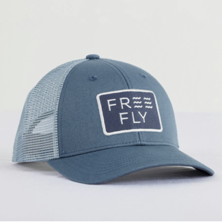 Free Fly Wave Trucker Hat Slate Blue