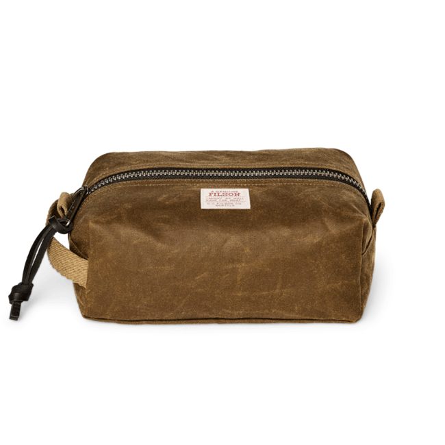 Filson Tin Cloth Travel Kit Dark Tan