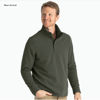 Free Fly Men's Gridback Fleece Snap Pullover