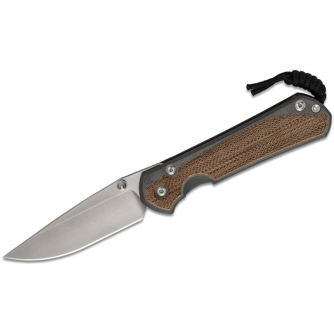 Chris Reeve Knives Large Sebenza 31 Natural Micarta Inlay