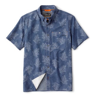 Orvis S/S Printed Tech Chambray