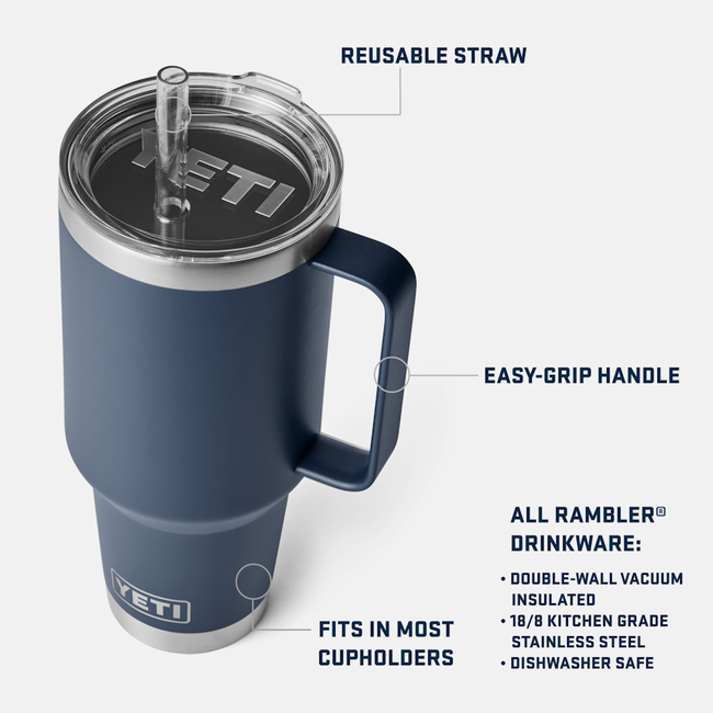 Yeti Rambler 42 oz Straw Mug