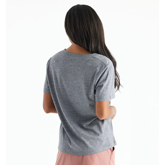 Free Fly Women's Bamboo Heritage V Neck Tee