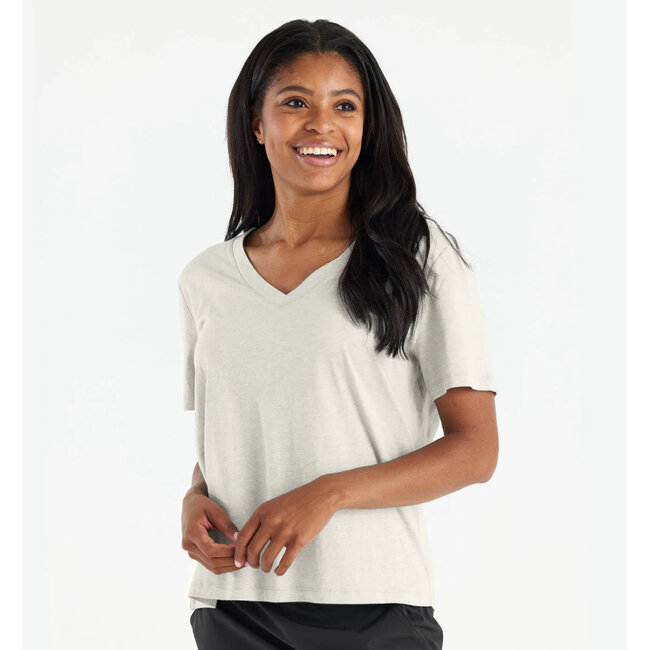 Free Fly Women's Bamboo Heritage V Neck Tee
