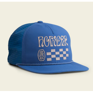 Howler Brothers Unstructured Snapback Hat: Finish Line: Blue Mirage
