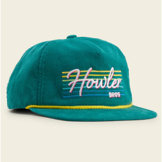 Howler Brothers Unstructured Snapback Hat: Howler Beach Club: Teal Corduroy