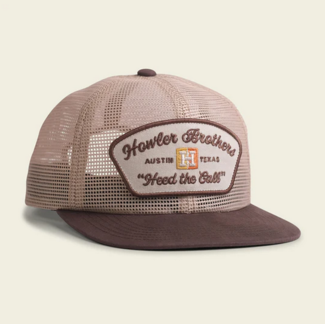 Howler Brothers Unstructured Snapback Hat: Feedstore: Beige 'n Brown