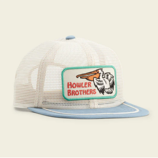 Howler Brothers Unstructured Snapback Hat: Feedstore: Tan/Blue