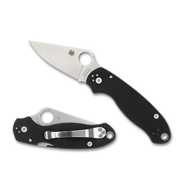 Spyderco Para 3 Black G-10 Plainedge