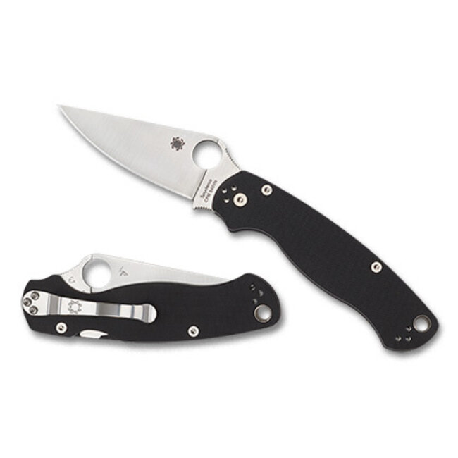 Spyderco PARA MILITARY 2 BLACK G-10 PLAINEDGE
