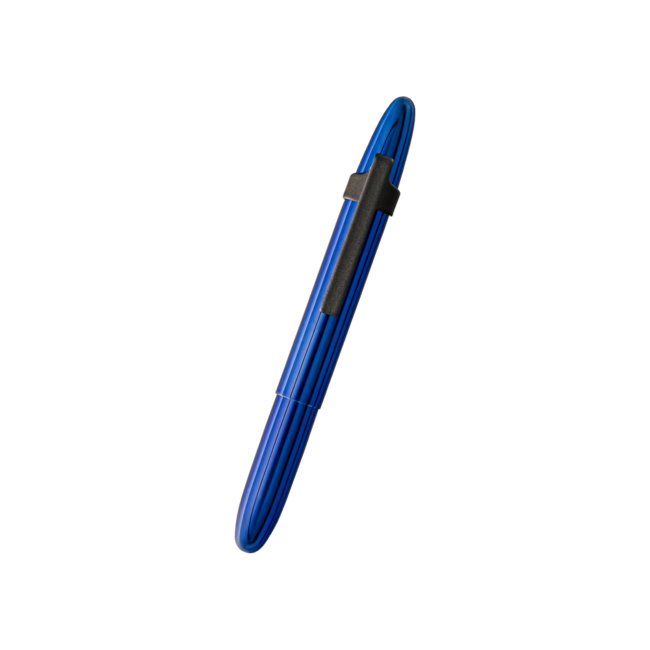 Blue Moon Bullet Pen w/Black Finger Grip/Clip,