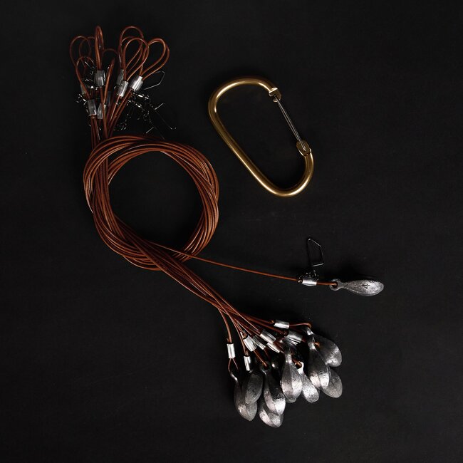 Heyday Outdoors 4ft 4oz Teardrop TX Rigs Brown