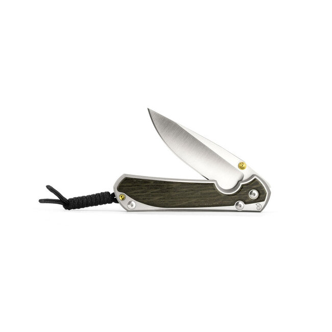 Chris Reeve Knives Small Sebenza 31 Inlay Bog Oak Drop Point