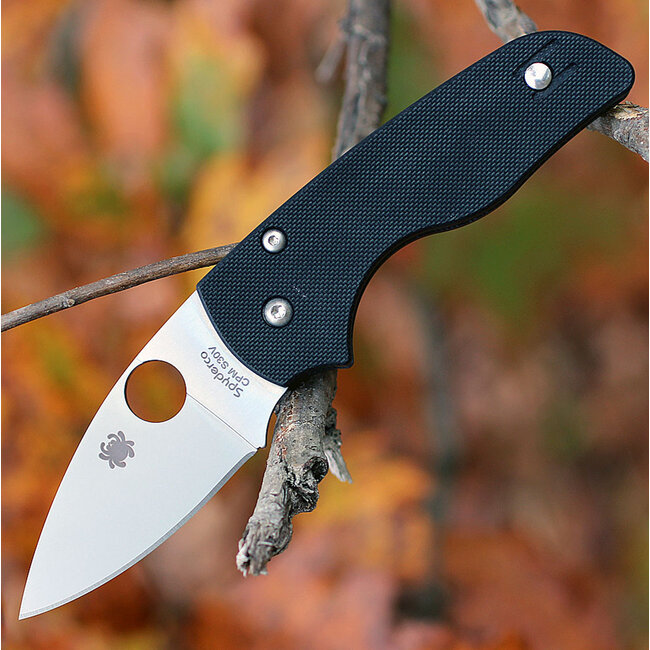 Spyderco Lil Native Black G-10 Plainedge