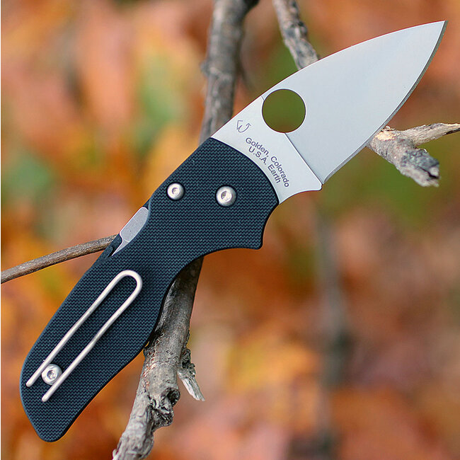 Spyderco Lil Native Black G-10 Plainedge