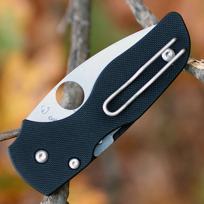 Spyderco Lil Native Black G-10 Plainedge