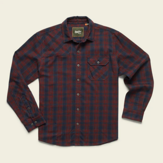 Howler Brothers Harker's Flannel : Barrett Plaid : Burgundy