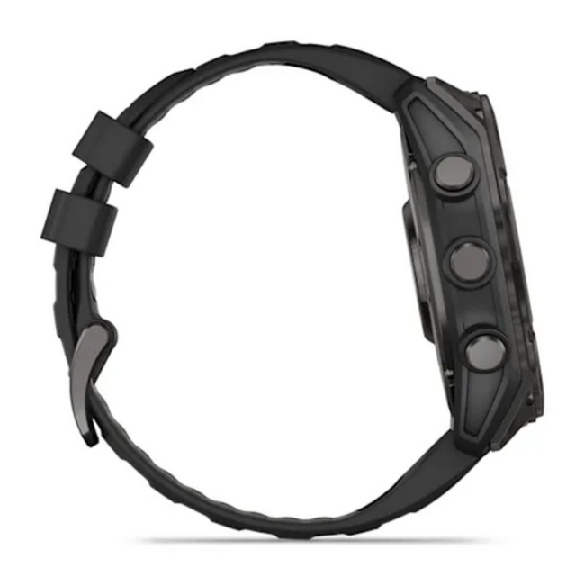 Garmin fēnix® 8 – 51 mm, AMOLED  Sapphire, Carbon Gray DLC Titanium with Black/Pebble Gray Silicone Band