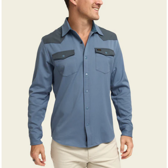 Howler Brothers Stockman Stretch Snapshirt : Mirage Blue