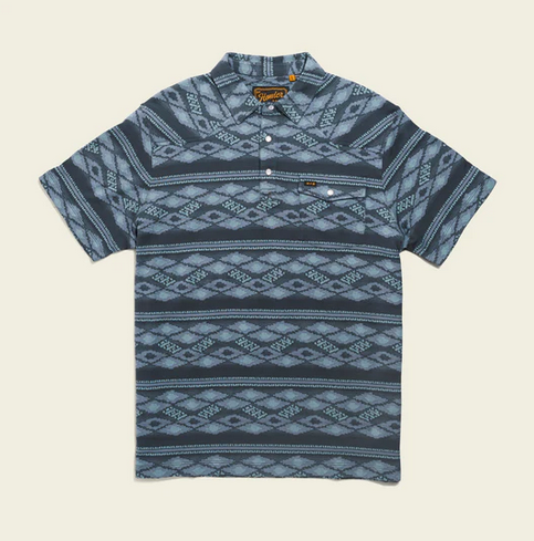 Ranchero Jacquard Polo : Zango Jacquard : Blue Shimmer - The