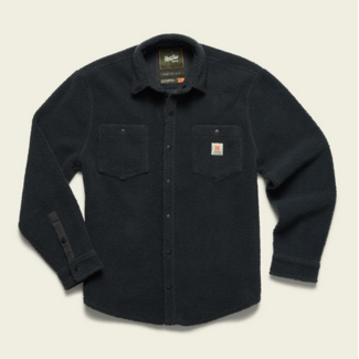 Howler Brothers Allegheny Fleece Overshirt : Antique Black