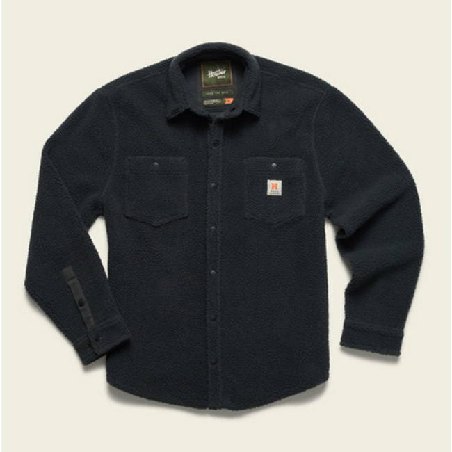 Howler Brothers Allegheny Fleece Overshirt : Antique Black