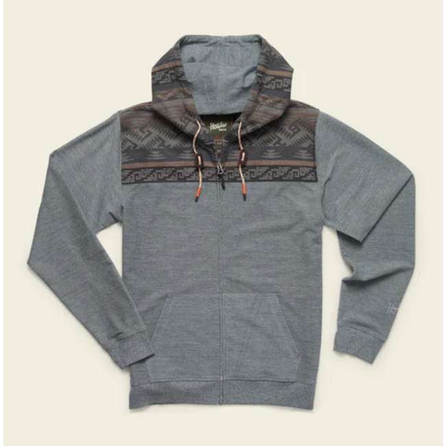 Howler Brothers Shaman Hoodie : Deep Grey / Herrador Jacquard
