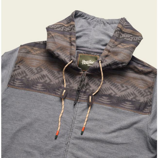 Howler Brothers Shaman Hoodie : Deep Grey / Herrador Jacquard