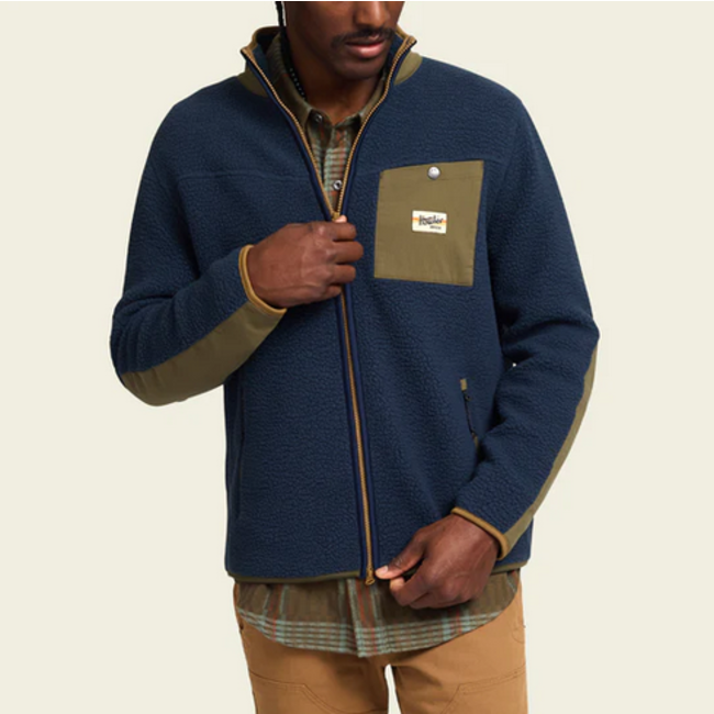 Howler Brothers Chisos Fleece Jacket : Station Blue
