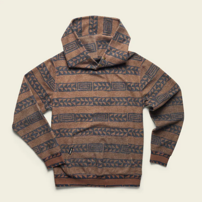 Tajima Hoodie : Hanko Stripe : Mink Brown - The Gadget Company