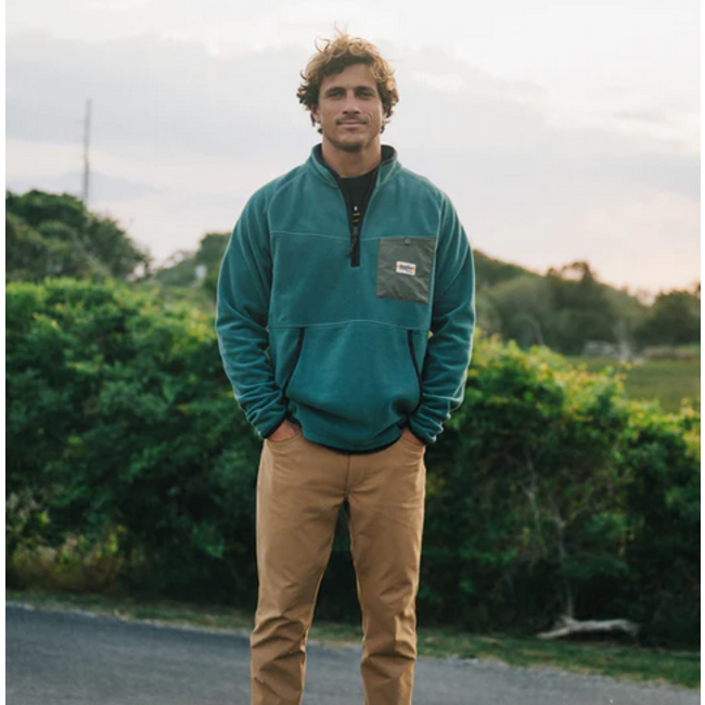 Howler Brothers Free Range Fleece Pullover : Sea Blue