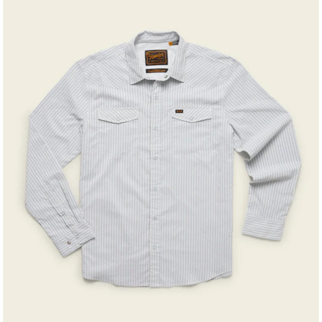 Howler Brothers H Bar B Tech Longsleeve : Gambler Stripe : Off White