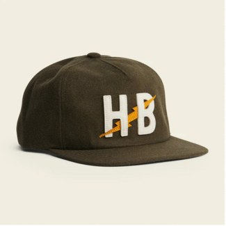 Howler Brothers Unstructured Snapback Hats : Big HB : Dark Olive