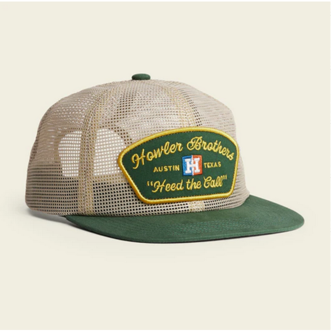 Howler Brothers Unstructured Snapback Hats : Feedstore : Tan/Green