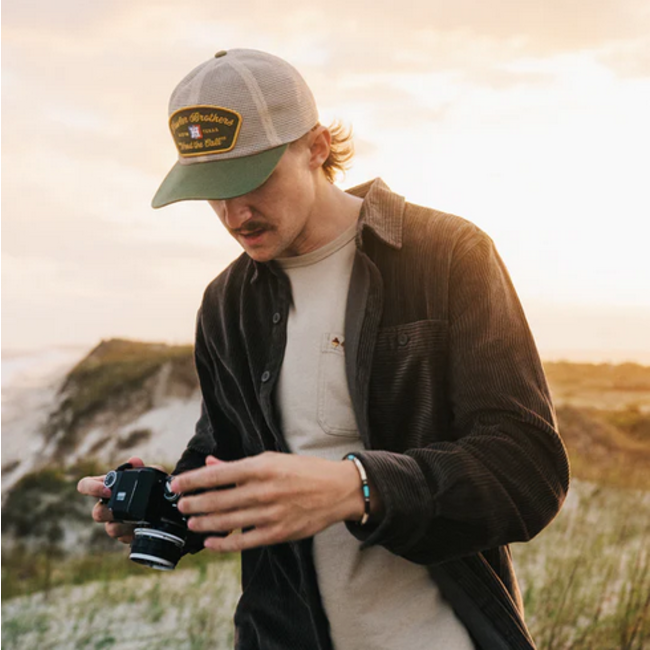 Howler Brothers Unstructured Snapback Hats : Feedstore : Tan/Green