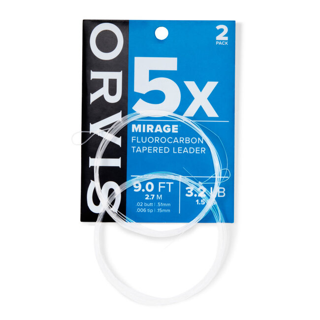 Orvis NEW MIRAGE KNOTLESS LEADER 2 PACK