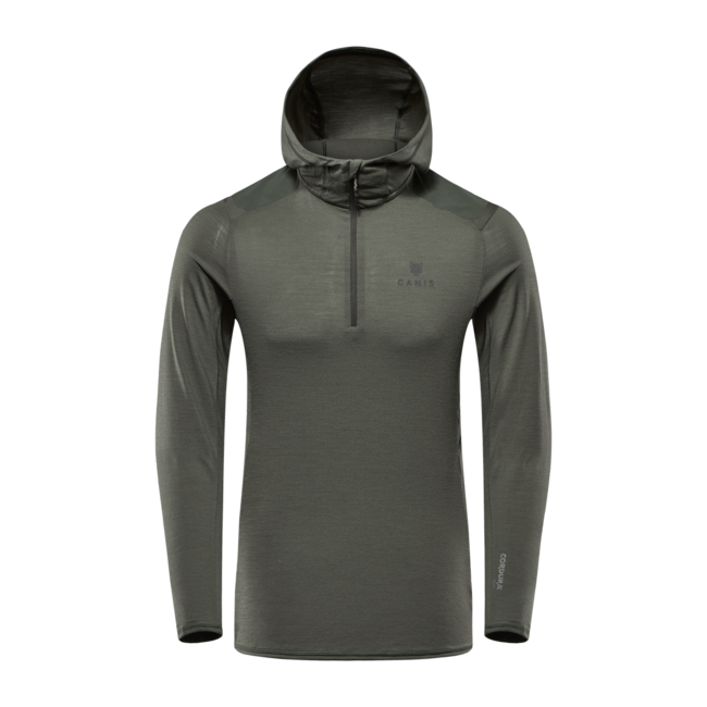 Canis Tahr Merino Hooded Half-Zip