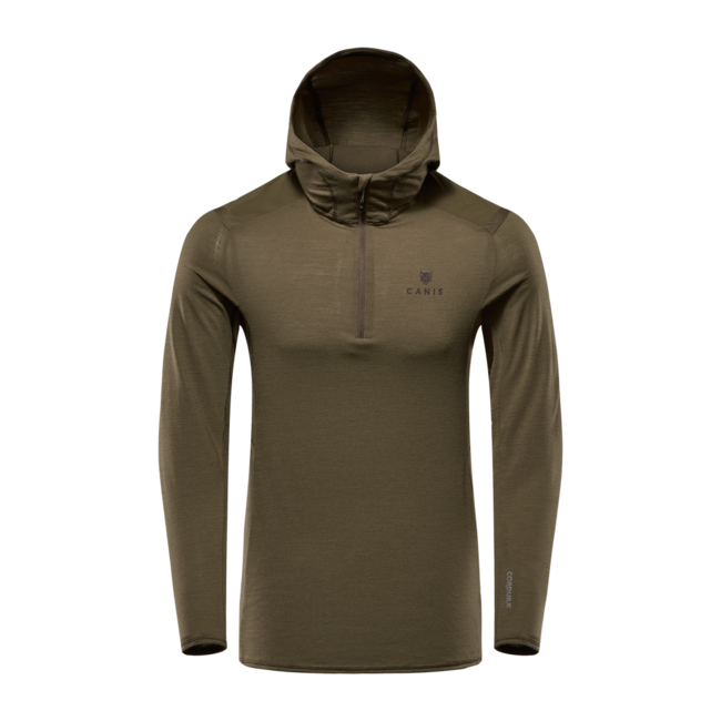 Canis Tahr Merino Hooded Half-Zip