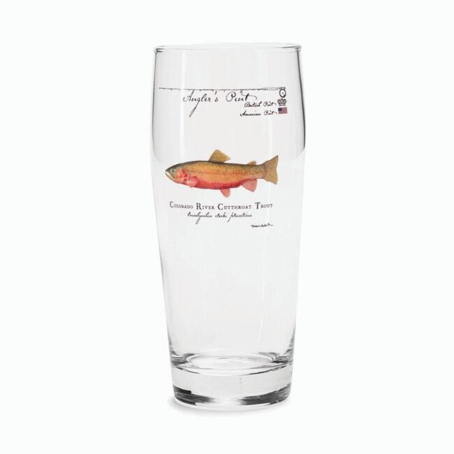 Orvis Anglers Pint Glass Cutthroat