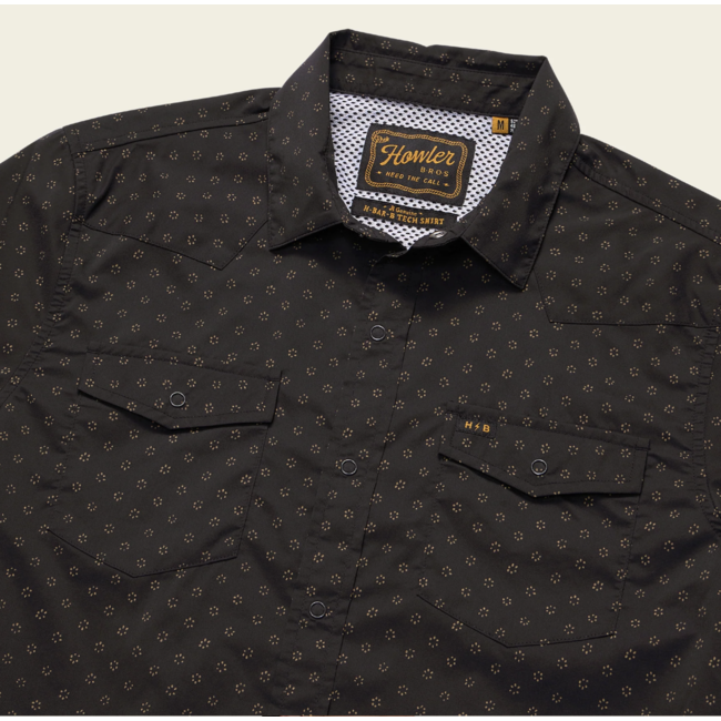 Howler Brothers H Bar B Tech Longsleeve - Little Puddles : Antique Black