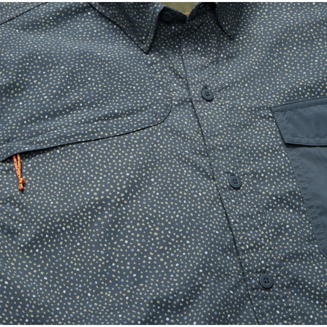 Howler Brothers Matagorda Longsleeve - Lotsa Dots : Dark Slate