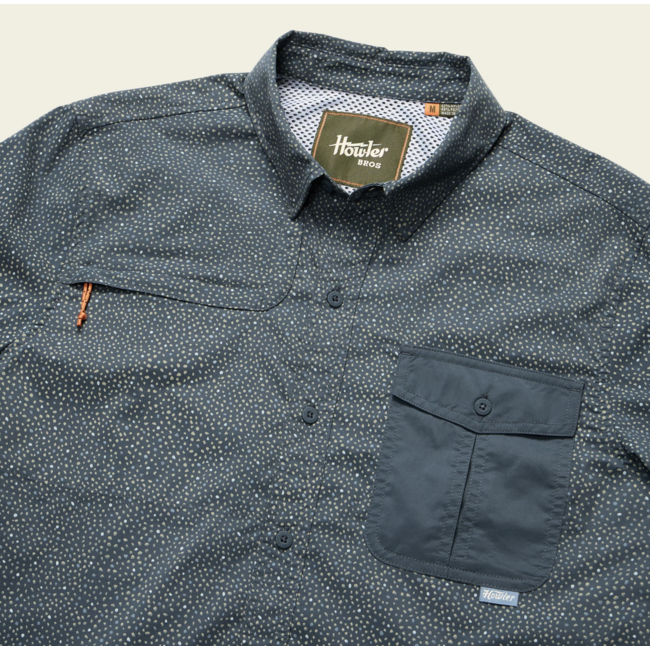 Howler Brothers Matagorda Longsleeve - Lotsa Dots : Dark Slate