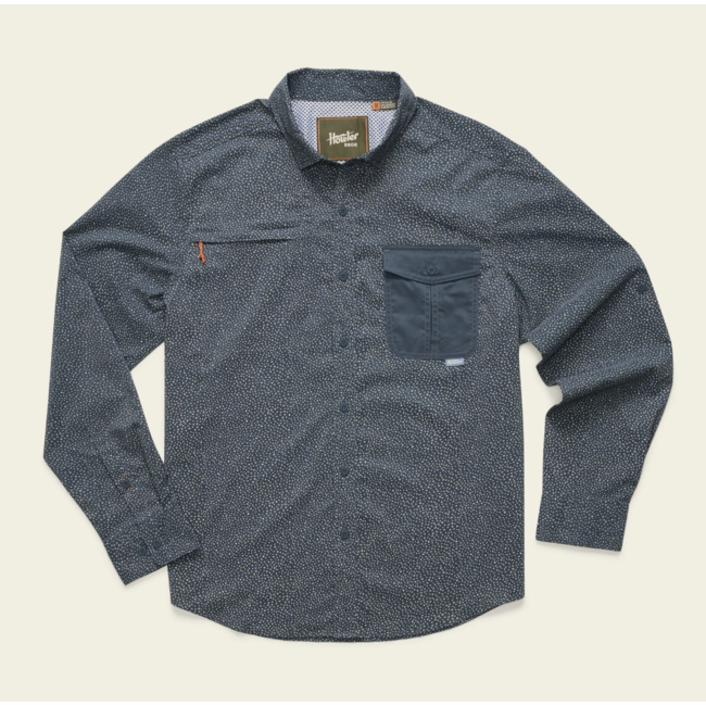 Howler Brothers Matagorda Longsleeve - Lotsa Dots : Dark Slate