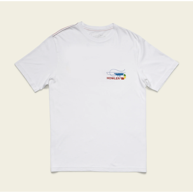Howler Brothers Cotton T-Shirt - Skrimp : Vintage White