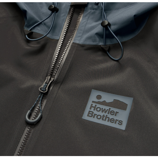 Howler Brothers Storm Splitter Rain Shell - Antique Black / Dark Slate