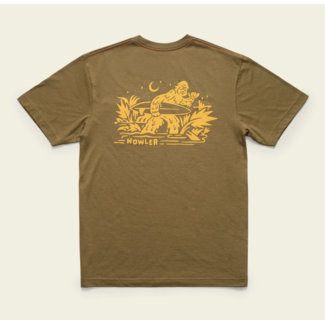 Howler Brothers Pocket T-Shirt - Squatch Rider : Ivy Green