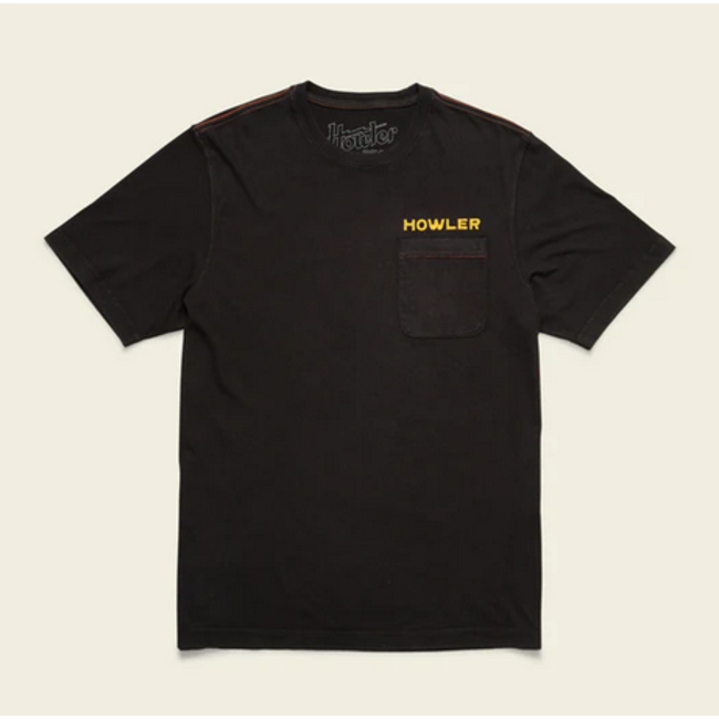 Howler Brothers Cotton Pocket T-Shirt - Osprey Prey : Black