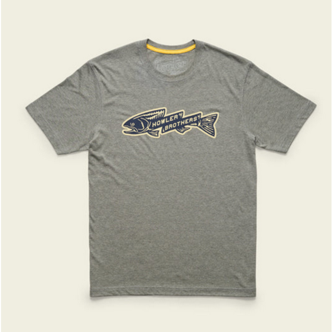 Howler Brothers T-Shirt - Trout Bolt : Athletic Grey Heather