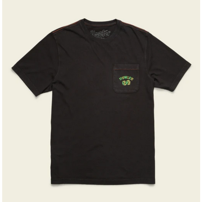 Howler Brothers Cotton Pocket T-Shirt - Slithering Gators : Black